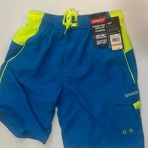 Men’s Speedo drawstring lined color block shorts​​